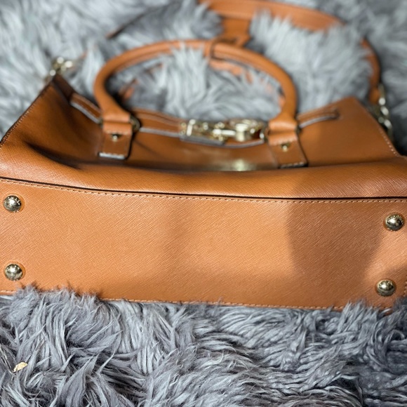 Michael Kors Brown Saffiano Leather Purse - Picture 3 of 13